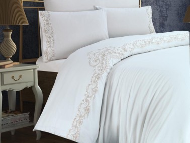 Dowry Land Tiara Duvet Cover Set Cream - Thumbnail