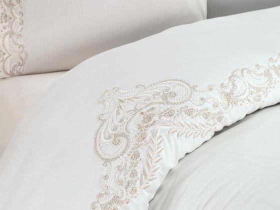 Dowry Land Tiara Duvet Cover Set Cream