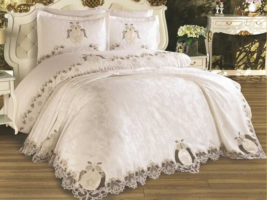 Dowry Land Tulip Bridal Set 7 Pieces Cream - Thumbnail