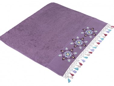 Dowry World Umay 3-Piece Towel Set Plum - Thumbnail