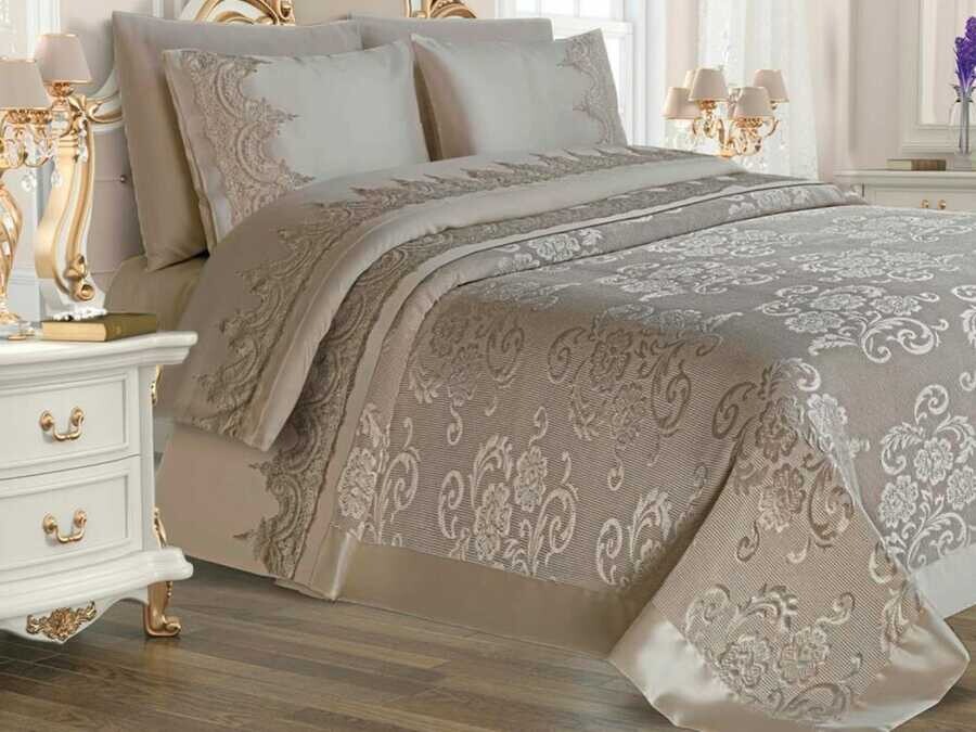 Dowry World - Dowry World Violet Pique Set 6 Pieces - Cappucino Dowry World - Dowry World Violet Pique Set 6 Pieces - Cappucino