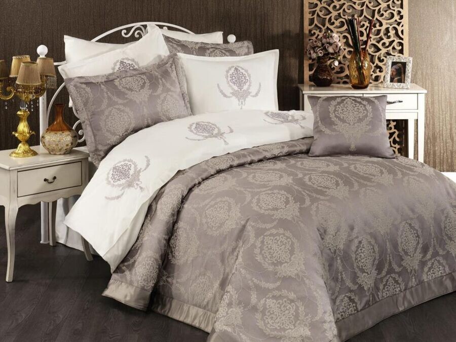 Dowry World - Dowry World Virgo Bedspread Cream- Beige Dowry World - Dowry World Virgo Bedspread Cream- Beige