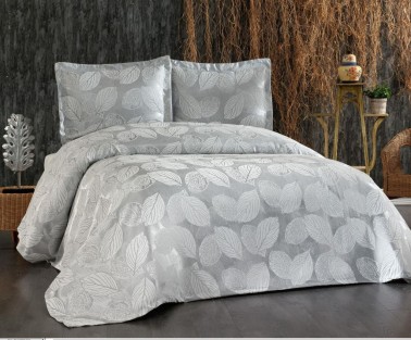 Dowry World Leaf Double Bedspread Set - Thumbnail