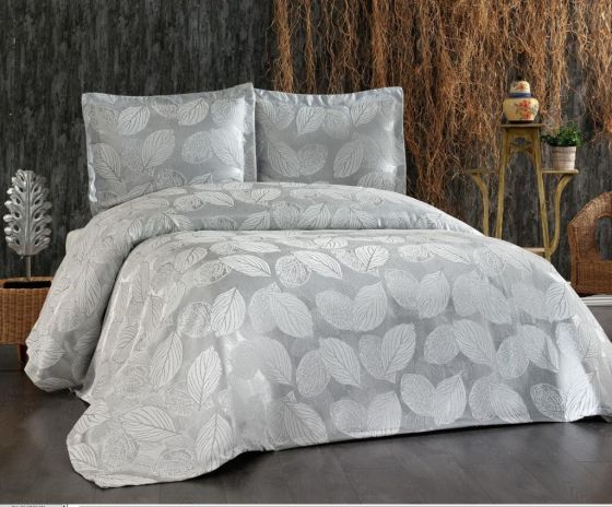 Dowry World Leaf Double Bedspread Set