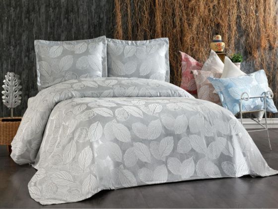 Dowry World Leaf Double Bedspread Set