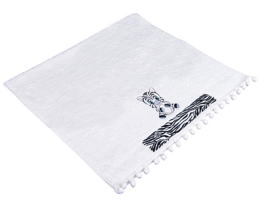 Dowry World Zebra Hand Face Towel White - Thumbnail
