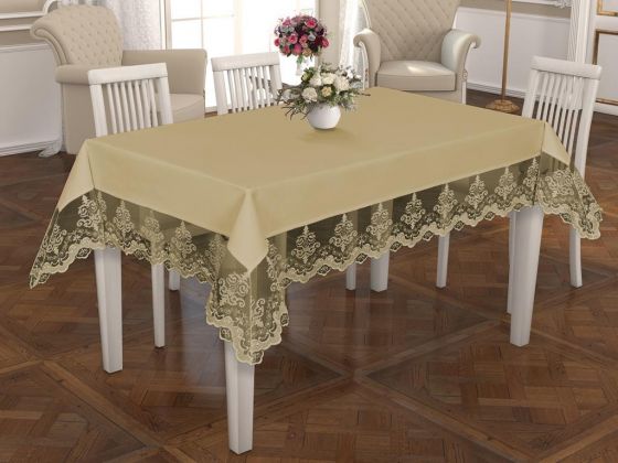 Dowry World Zerda Table Cloth Cappucino