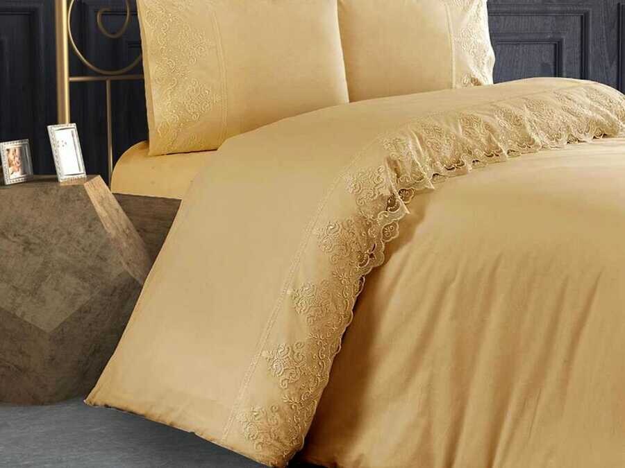 Dowry Land Zerda Duvet Cover Set Cappucino - Thumbnail