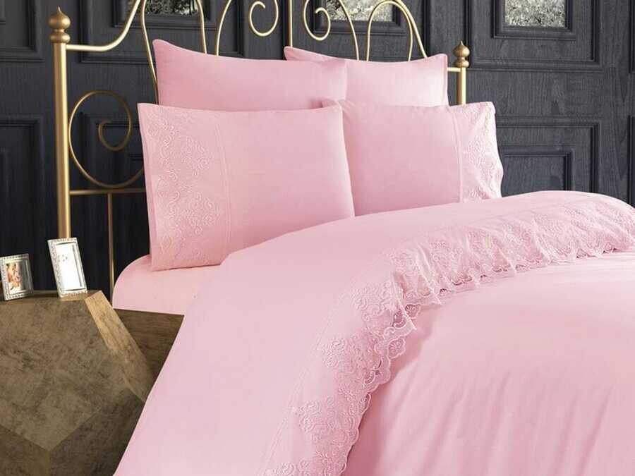 Dowry Land Zerda Duvet Cover Set Powder - Thumbnail