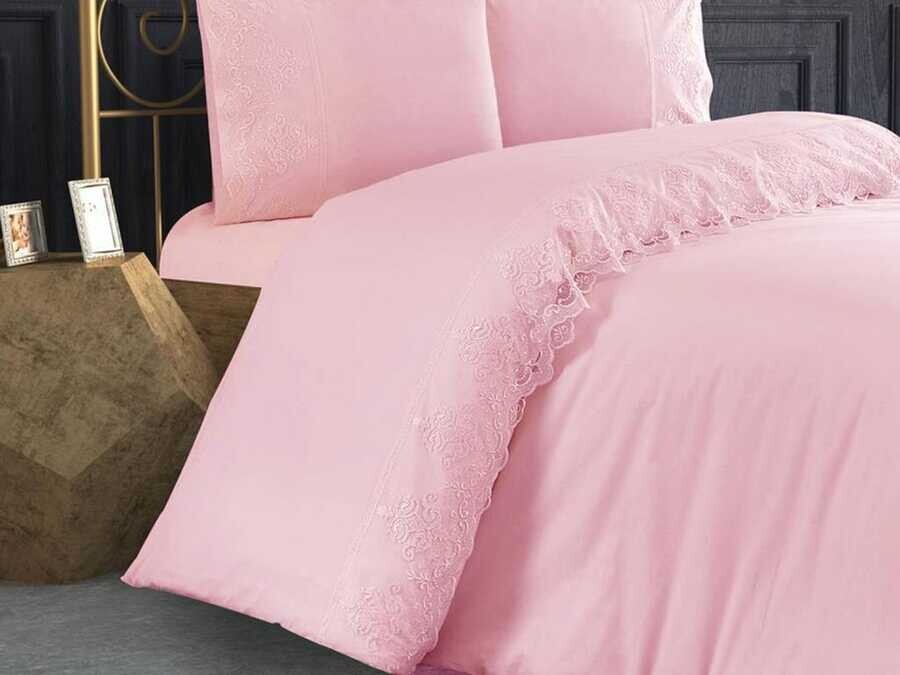 Dowry Land Zerda Duvet Cover Set Powder - Thumbnail