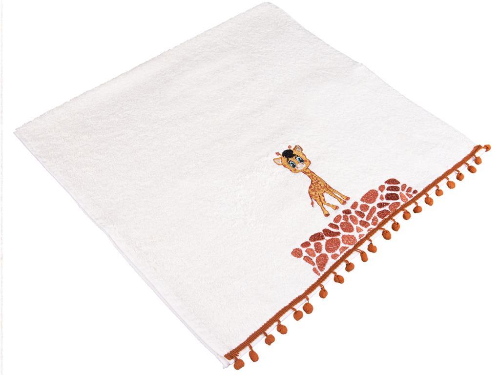 Dowry World Giraffe Hand Face Towel Cream