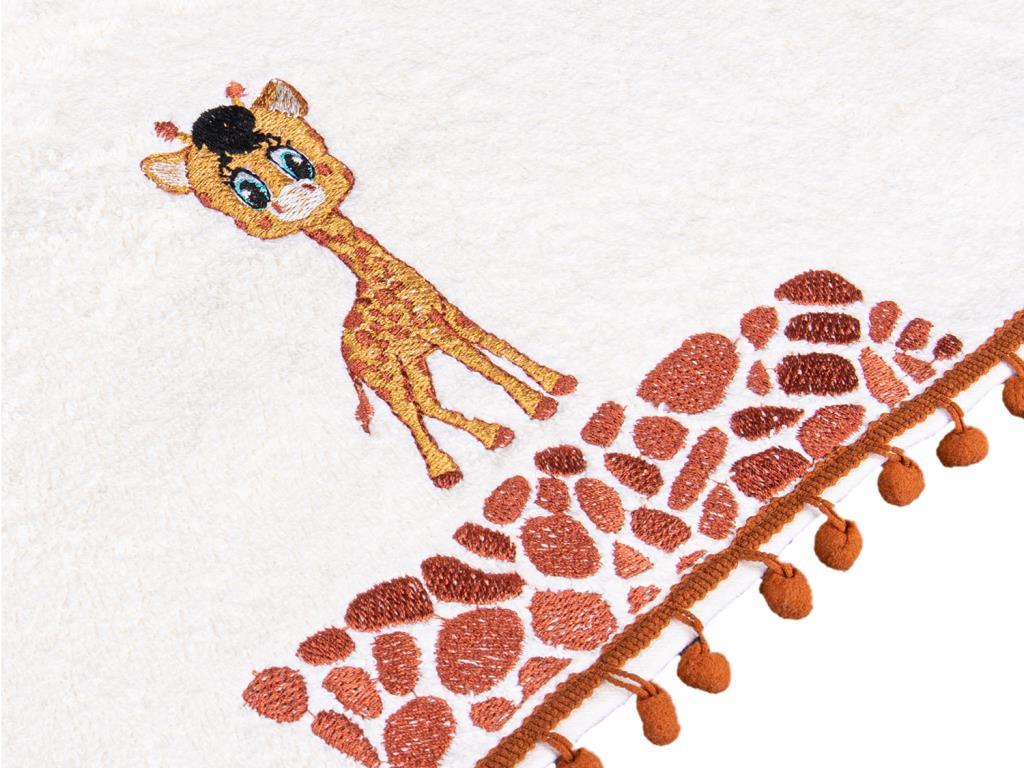 Dowry World Giraffe Hand Face Towel Cream