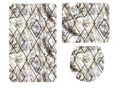 Çeyiz Diyarı - Dowry World 3 Piece Bath Mat Alexa Gold Çeyiz Diyarı - Dowry World 3 Piece Bath Mat Alexa Gold