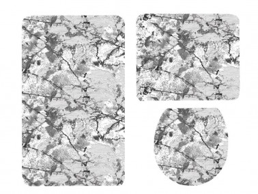 Çeyiz Diyarı - Dowry World 3 Piece Bath Mat Deloris Gray Çeyiz Diyarı - Dowry World 3 Piece Bath Mat Deloris Gray