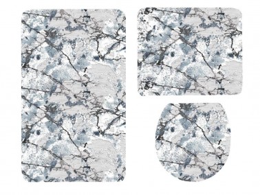 Çeyiz Diyarı - Dowry World 3 Piece Bath Mat Deloris Blue Çeyiz Diyarı - Dowry World 3 Piece Bath Mat Deloris Blue