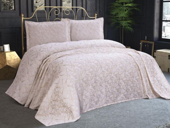 Dowry World Alena 3 Piece Pique Set Cappucino