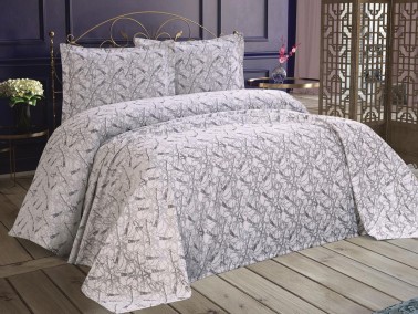 Dowry World - Dowry World Alena 3 Piece Pique Set Gray Dowry World - Dowry World Alena 3 Piece Pique Set Gray