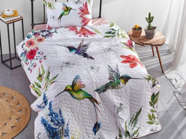 Çeyiz Diyarı - Dowry World Bella Quilted Single Bedspread White Çeyiz Diyarı - Dowry World Bella Quilted Single Bedspread White