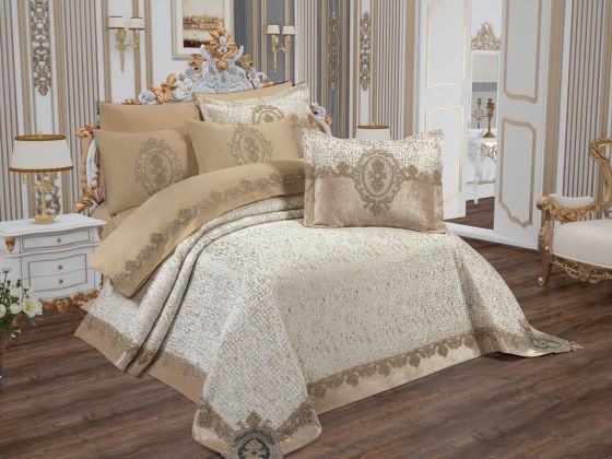 Dowery Pebble 9 Piece Bridal Set Beige