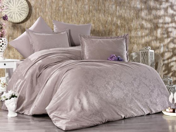 Dowry World Carina Double Duvet Cover Set Gray