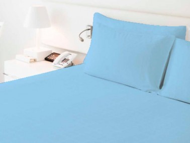 Dowry World - Dowry World Daily Double Elastic Bed Sheet Set Blue Dowry World - Dowry World Daily Double Elastic Bed Sheet Set Blue