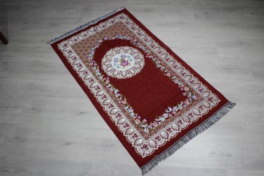 Dowry World Dantela Woven Prayer Rug - Tile - Thumbnail