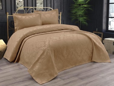 Dowry World - Dowry World Diamond Double Plain Pique Set 3 Pieces Beige Dowry World - Dowry World Diamond Double Plain Pique Set 3 Pieces Beige