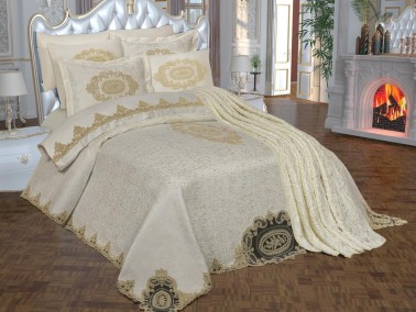 Çeyiz Diyarı - Dowery Fiona 10 Piece Bridal Set Cream Çeyiz Diyarı - Dowery Fiona 10 Piece Bridal Set Cream