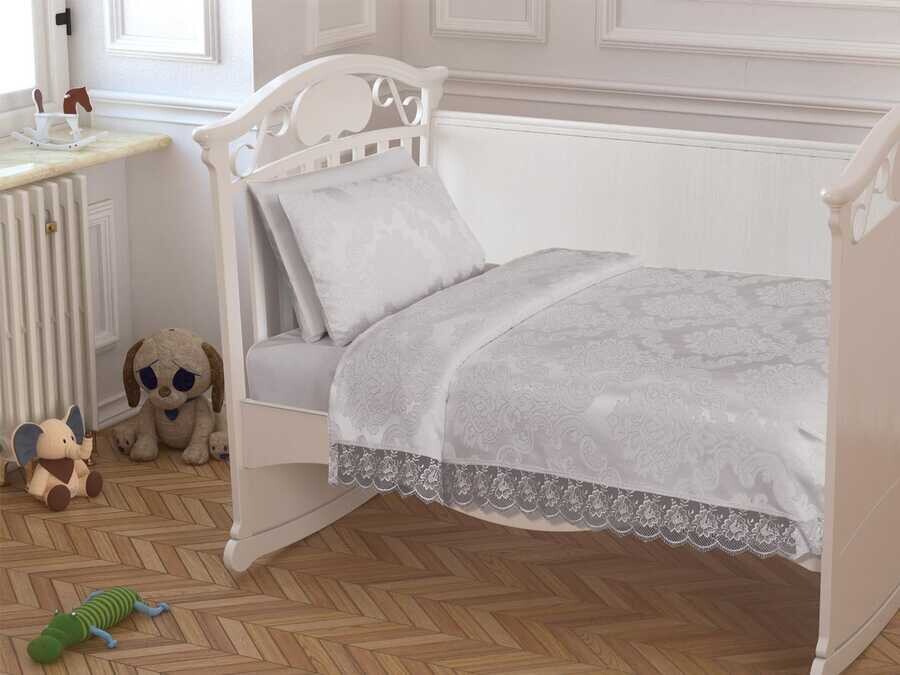 Çeyiz Diyarı - Dowry World French Guipure Baby Pique Set - Cream Çeyiz Diyarı - Dowry World French Guipure Baby Pique Set - Cream