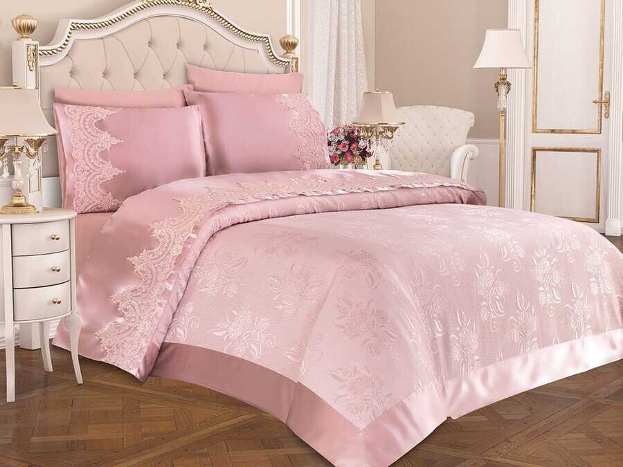 Dowry World - Dowry World French Laced Dowry Pique Set Lisa Powder