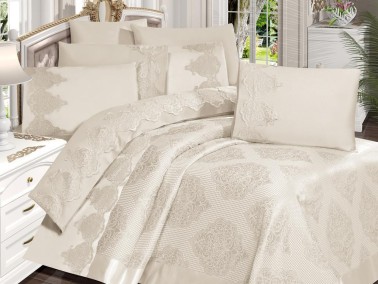 Çeyiz Diyarı - Dowry World Garden 9 Piece Bridal Set Cream Çeyiz Diyarı - Dowry World Garden 9 Piece Bridal Set Cream