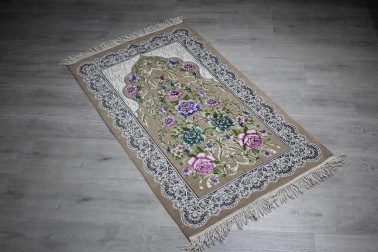 Dowry World İnaviç Woven Prayer Rug - Cappucino - Thumbnail