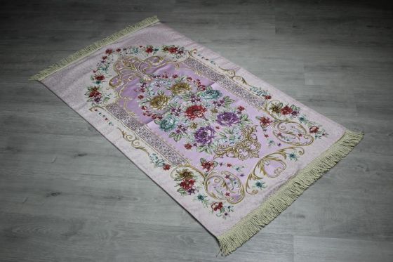 Lalezar Woven Prayer Rug Powder