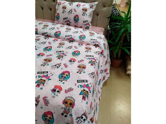 Dowry World LOL Single Duvet Cover Set - Powder