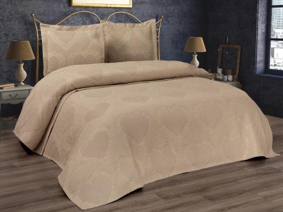 Dowry World Love Double Bedspread Cappucino