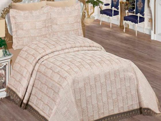 Mejde 6 Piece Chenille Pique Set Beige