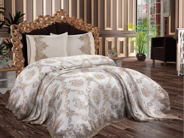 Çeyiz Diyarı - Dowry World Miray 6 Piece Pique Set Beige