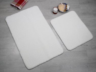 Dowry World Puffy 2 Pcs Plush Mop Set Cream - Thumbnail