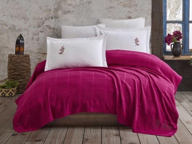 Hobby - Dowry Diyari Rainbow Embroidered Pique Set Fuchsia Hobby - Dowry Diyari Rainbow Embroidered Pique Set Fuchsia