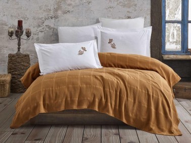 Hobby - Dowery Dowry Rainbow Embroidered Pique Set Mustard Hobby - Dowery Dowry Rainbow Embroidered Pique Set Mustard