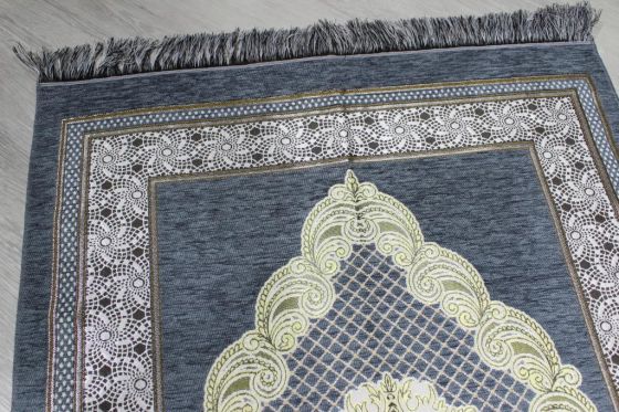 Dowry World Ravza Woven Prayer's Rug - Blue