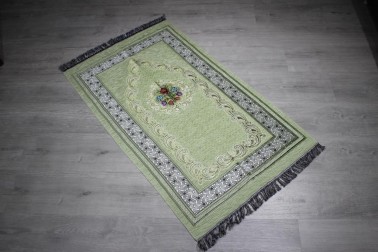 Dowry World Ravza Woven Prayer Rug Green - Thumbnail