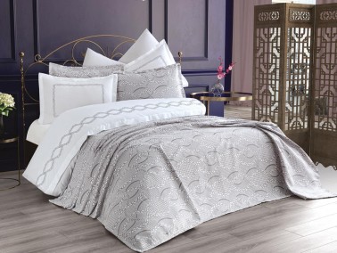 Dowry World - Dowry World Şimay 7 Piece Bridal Set Gray Dowry World - Dowry World Şimay 7 Piece Bridal Set Gray