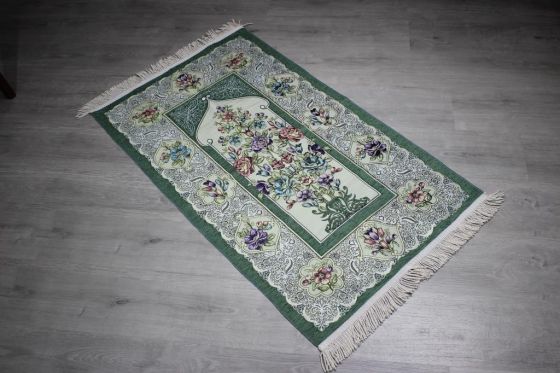 Dowry World Sultan Woven Prayer's Rug - Green