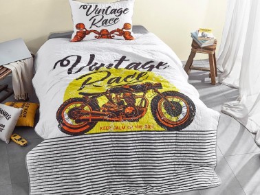 Çeyiz Diyarı - Dowry World Vintage Quilted Single Bedspread White Çeyiz Diyarı - Dowry World Vintage Quilted Single Bedspread White