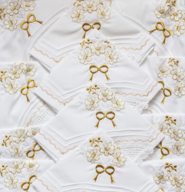 Çeyiz Diyarı - Dowry Handmade Lace Kitchen Set Gold Çeyiz Diyarı - Dowry Handmade Lace Kitchen Set Gold