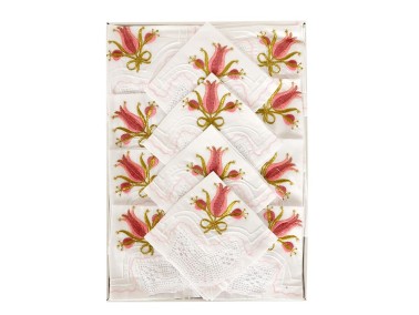 Çeyiz Diyarı - Dowry Handmade Lace Kitchen Set Lale Fuchsia Çeyiz Diyarı - Dowry Handmade Lace Kitchen Set Lale Fuchsia