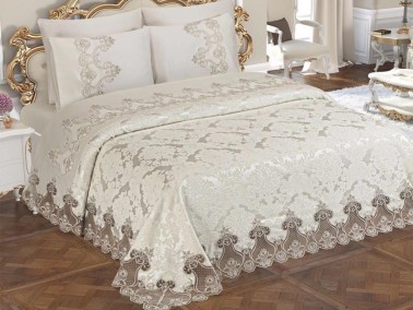 Çeyiz Diyarı - Dowry Bridal Set Dubai 7 Pieces Cream Çeyiz Diyarı - Dowry Bridal Set Dubai 7 Pieces Cream