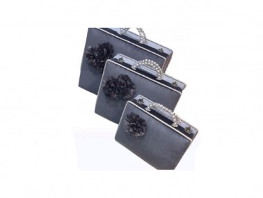 Dowry World - Dowry Pearl Bouquet 3 Pieces Dowry Bag Gray Dowry World - Dowry Pearl Bouquet 3 Pieces Dowry Bag Gray