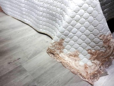 Dowry Quilted Bedspread Bade Cream Powder - Thumbnail
